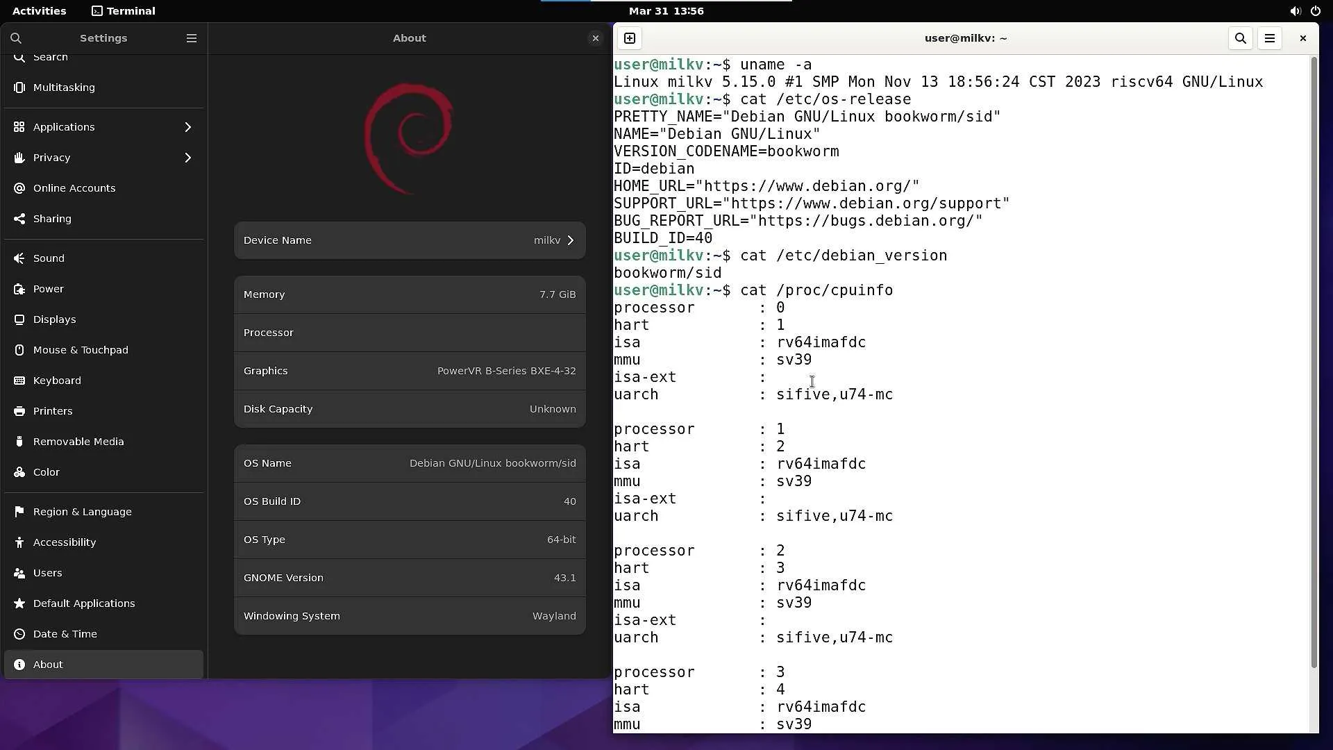 GUI for desktop