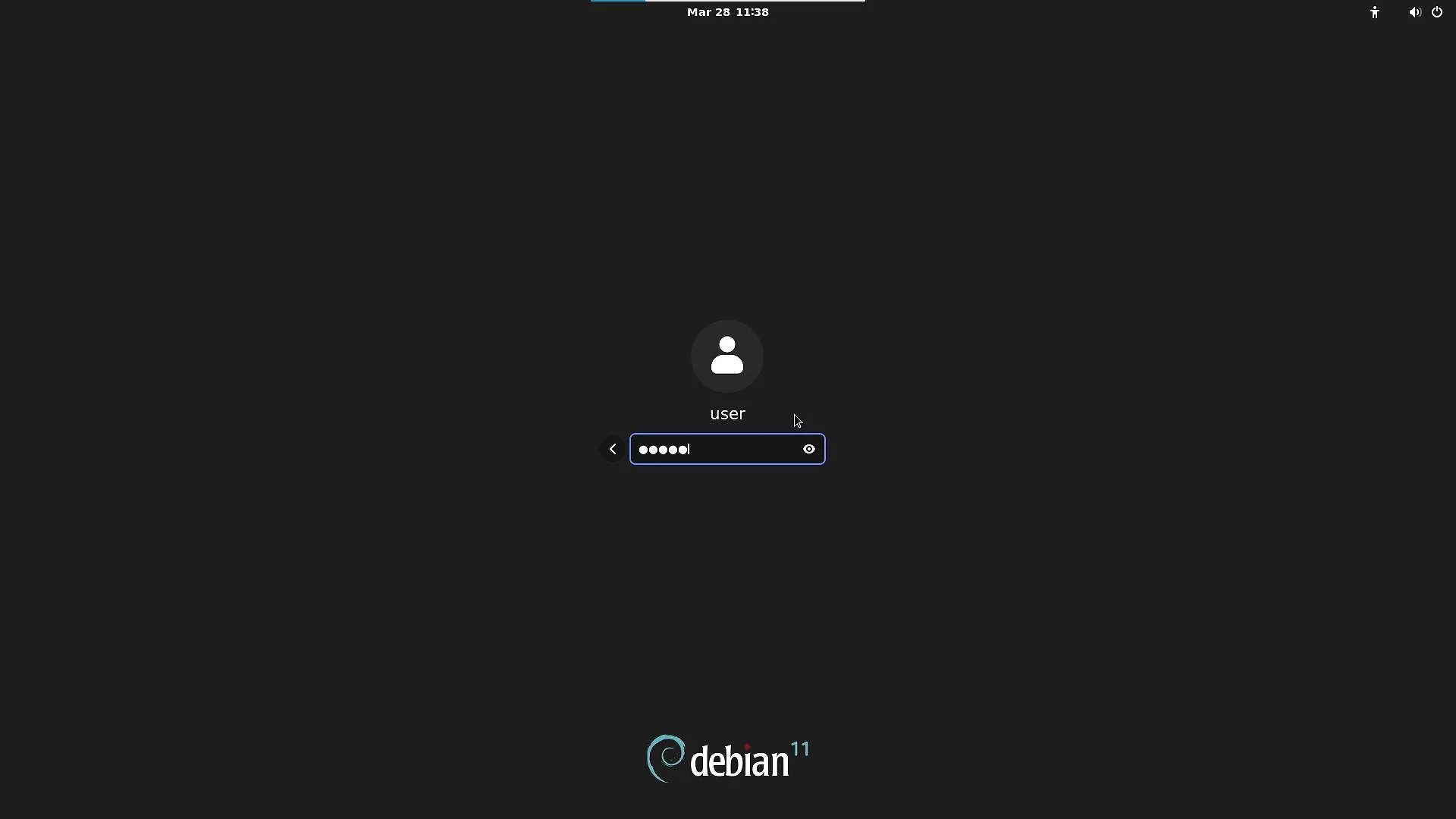 GUI for login